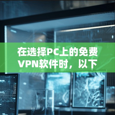 在选择PC上的免费VPN软件时,以下是一些推荐,帮助你找到最适合你的选择 在选择PC上的免费VPN软件时,以下是一些推荐,帮助你找到最适合你的选择