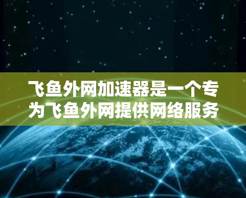 飞鱼外网加速器是一个专为飞鱼外网提供网络服务的加速器工具，旨在帮助用户更快地访问网站。以下是对其功能和使用流程的详细介绍